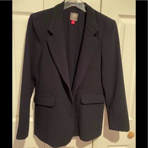 Vince Camuto Navy blue buttonless jacket